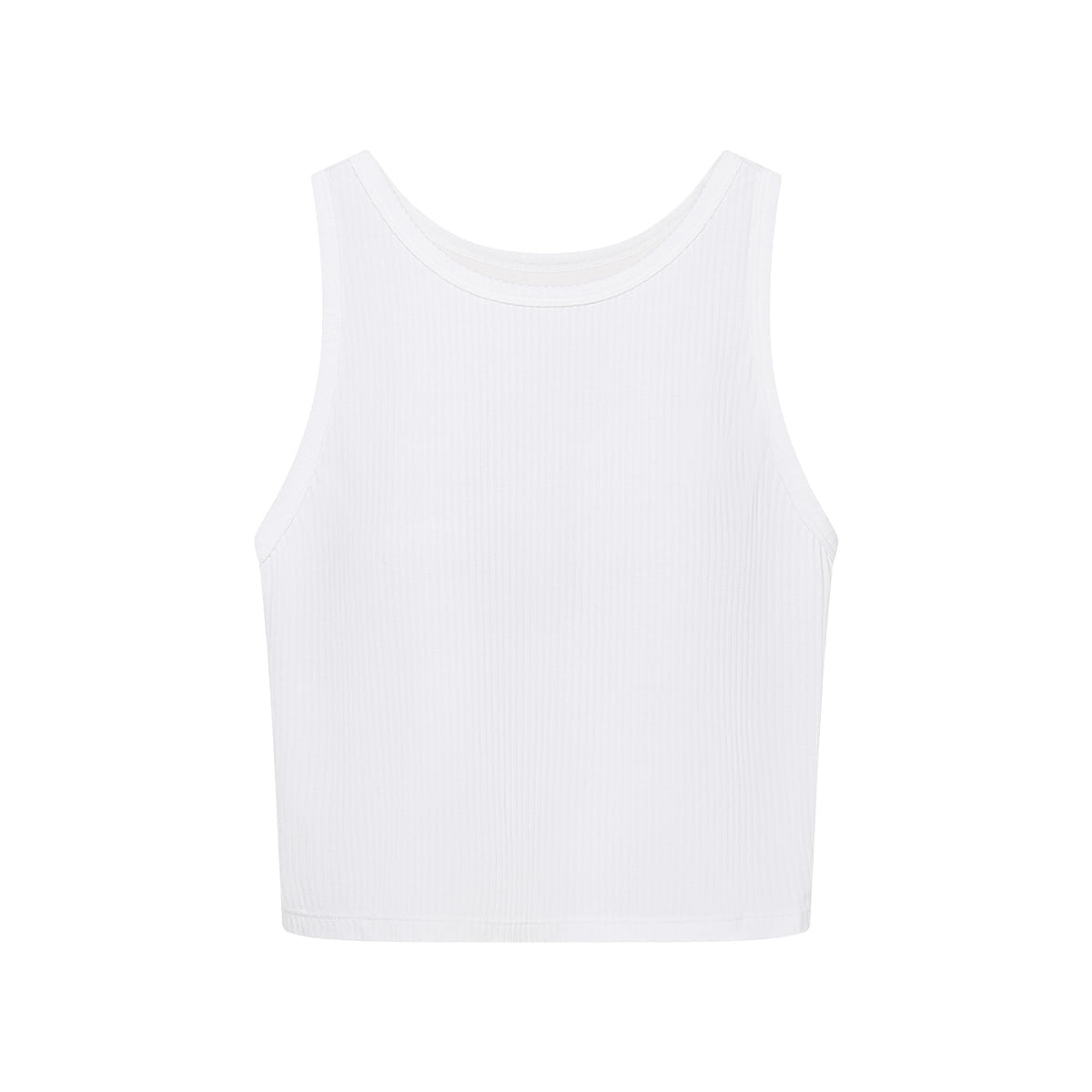 China Direct Mail Ubras Ribbed Bra in Spicy Girl Short Tank Top – White S 100 g