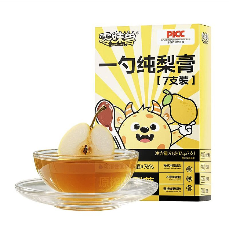 零味兽纯梨膏泡水秋梨膏润喉91克*1盒 91 克