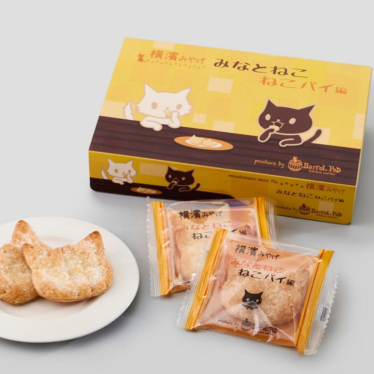 港猫 猫咪派黄油饼干 6枚 1 份