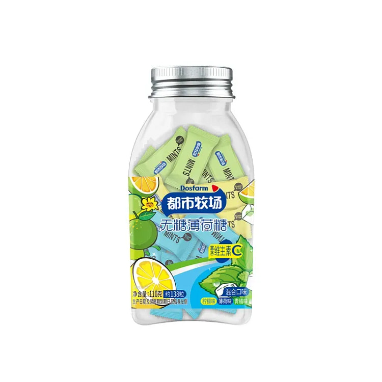 Urban Farm Sugar-Free Mint Candy Mixed Flavor 110g 110 g
