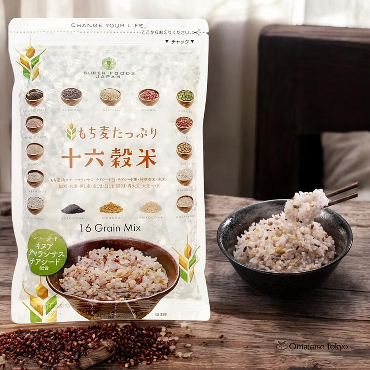 SUPER FOODS JAPAN 16 Grain Rice 15.9 oz (450g)