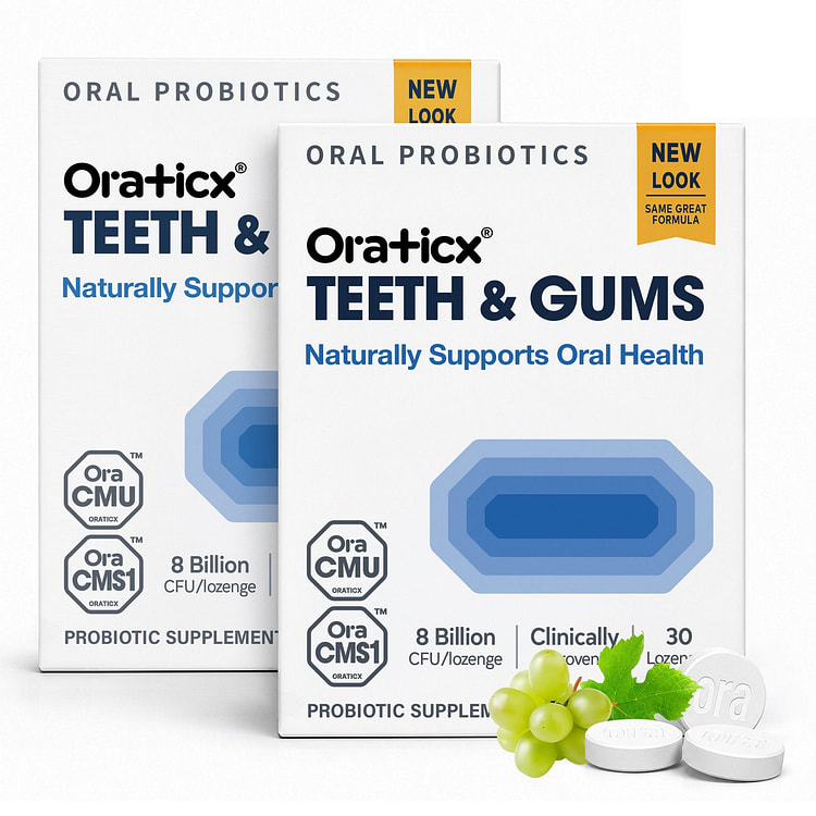 Oraticx Teeth & Gums Oral Probiotics 2-Pack 30 count*2 pack