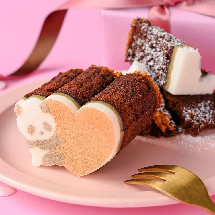 Heart Panda Chocolate Baumkuchen Cake 1pc