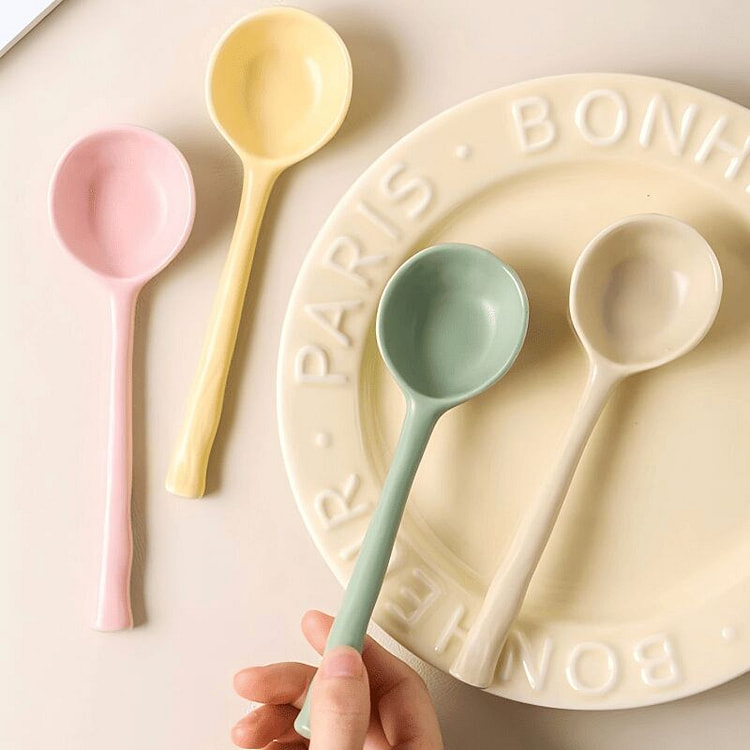 KAWASIMAYA INS Small Ceramic Spoon Matcha Green *3 1 each