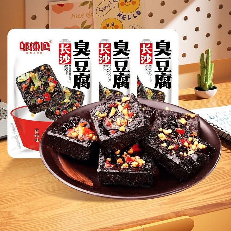 长沙臭豆腐地道臭干子香辣 蒜蓉 紫苏 3口味 270 克