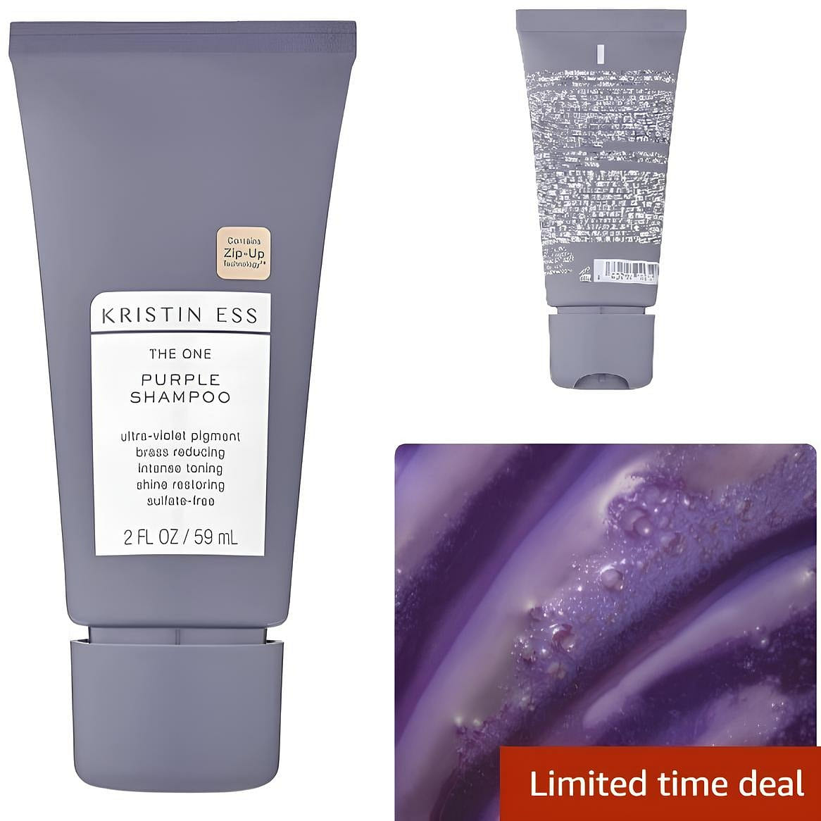 2oz Hair The One Sulfate-Free Purple Shampoo 1 pack