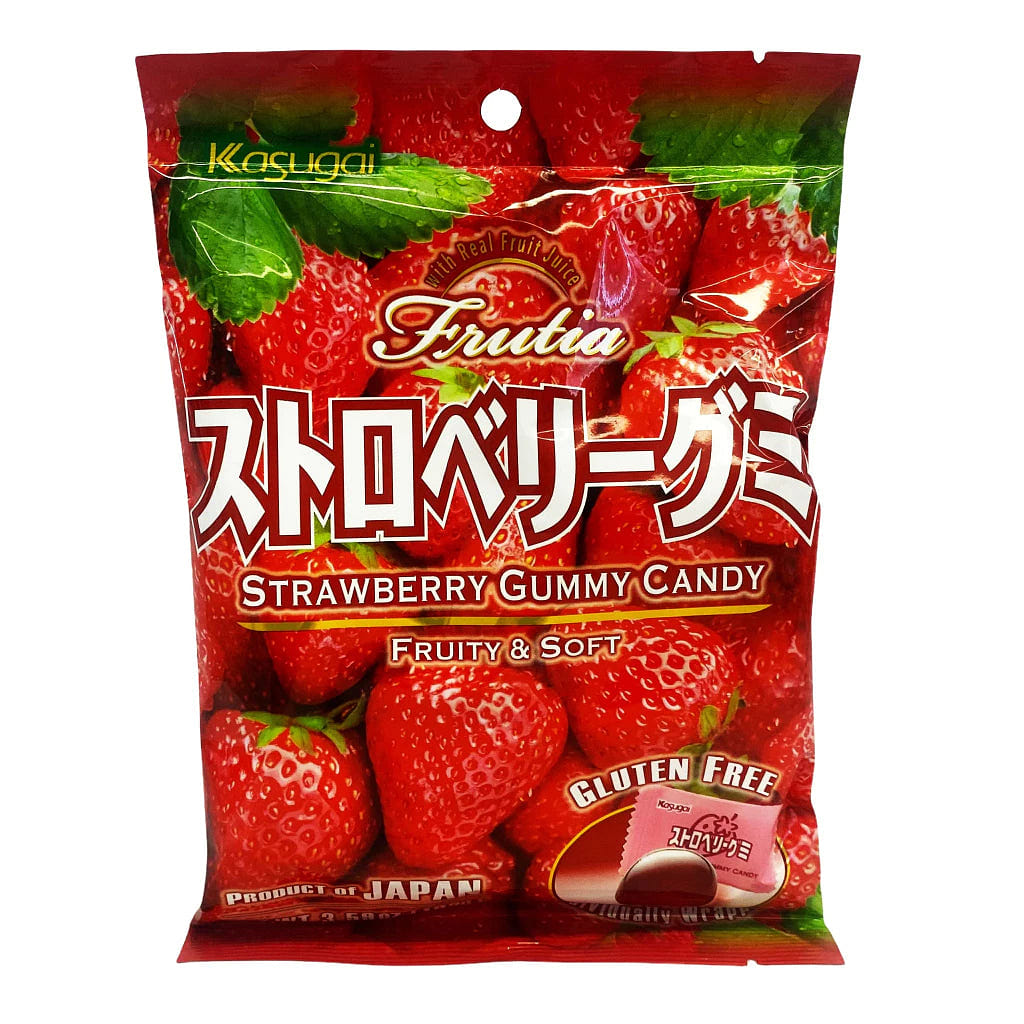 Kasugai Frutia Strawberry Gummy Candy 102 g