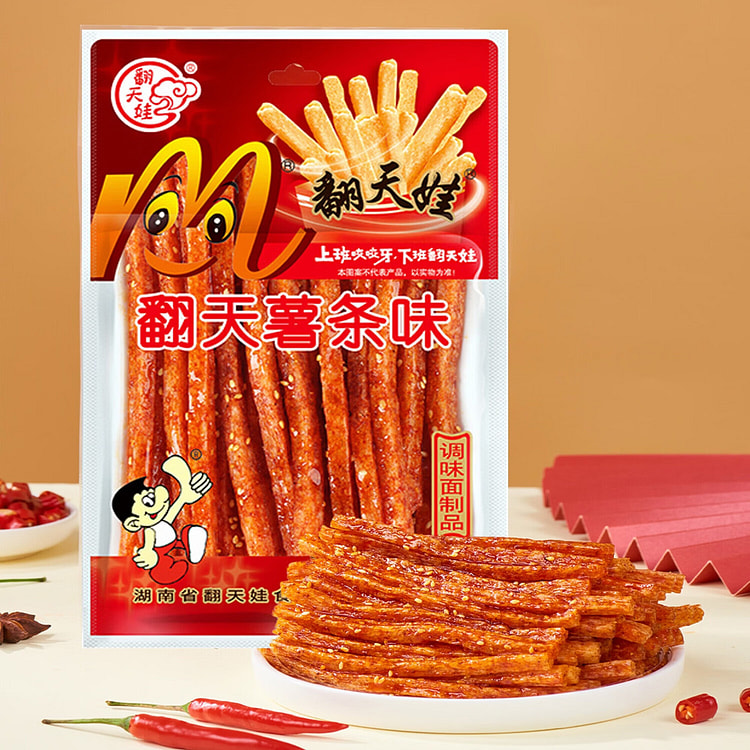翻天娃 湖南辣条 麻辣 薯条味 101g*2包零食 202 克