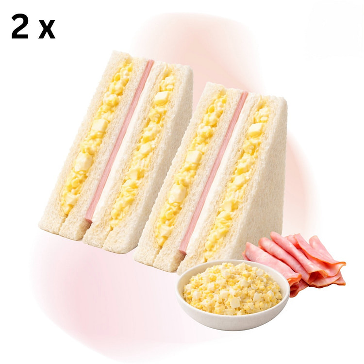 Japanese-Style Egg Salad & Ham Sandwich 2 Pack 1 each