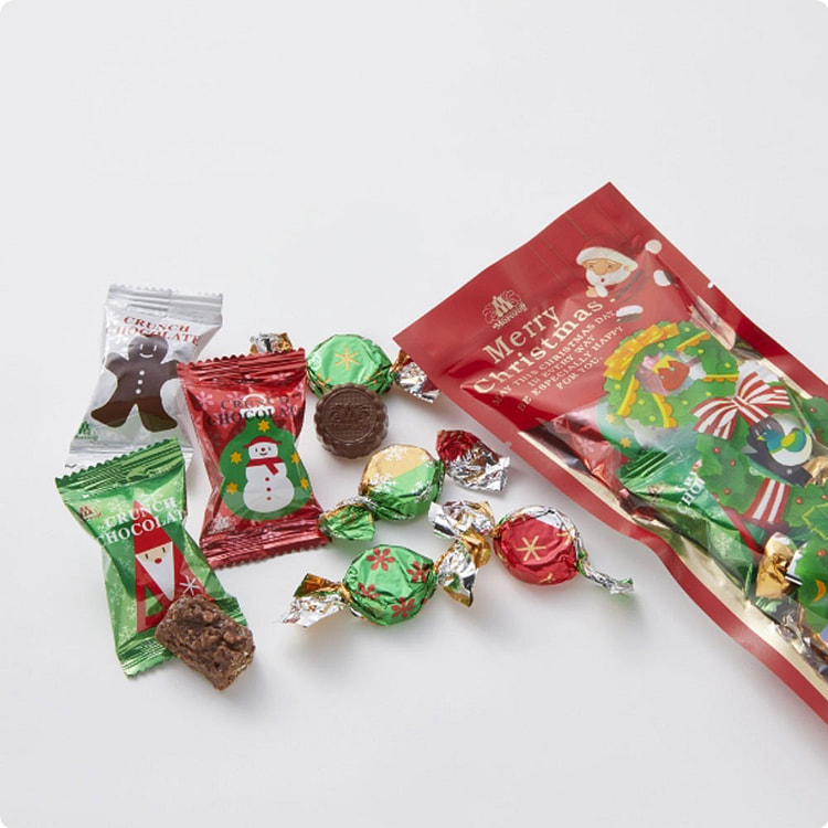 モロゾフ　クリスマスサプライズ  クランチチョコレート＆ミルクチョコレート