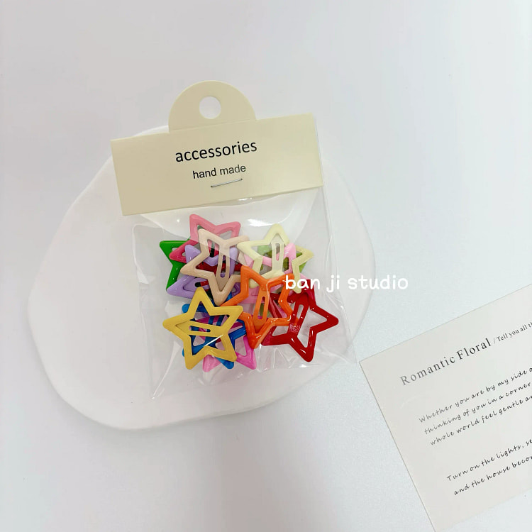 五角星BB发夹12个装 100 克