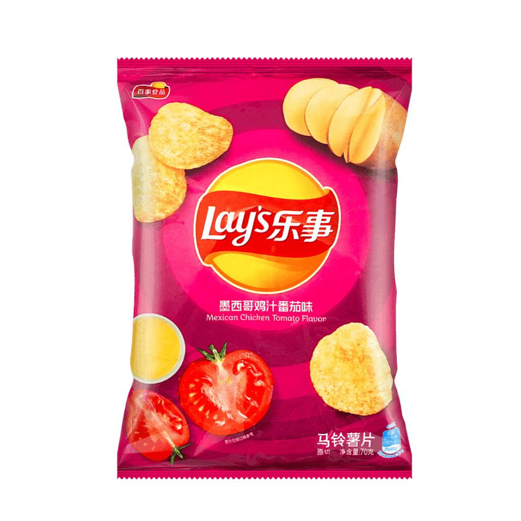 Lay's Mexican Tomato Chicken Potato Chips 70g 1 each