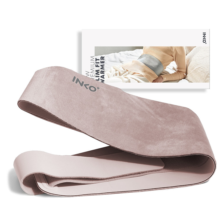 INKO New Premium Slim Fit Warmer - USB Powered Heating Belt (Rose Wood)