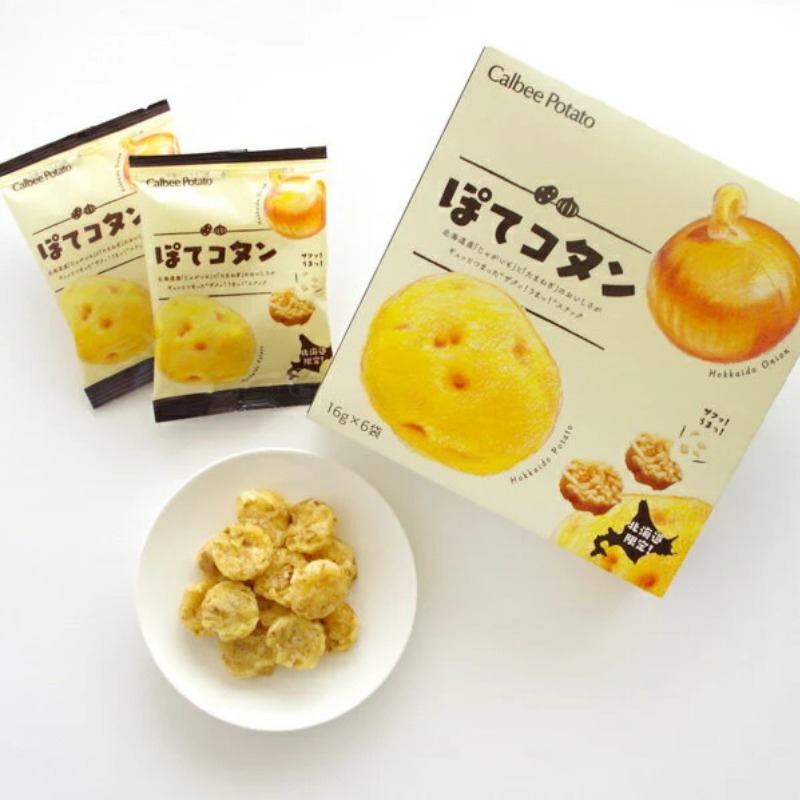カルビー ポテト ぽてコタン たまねぎ味 6袋入り - Weee!