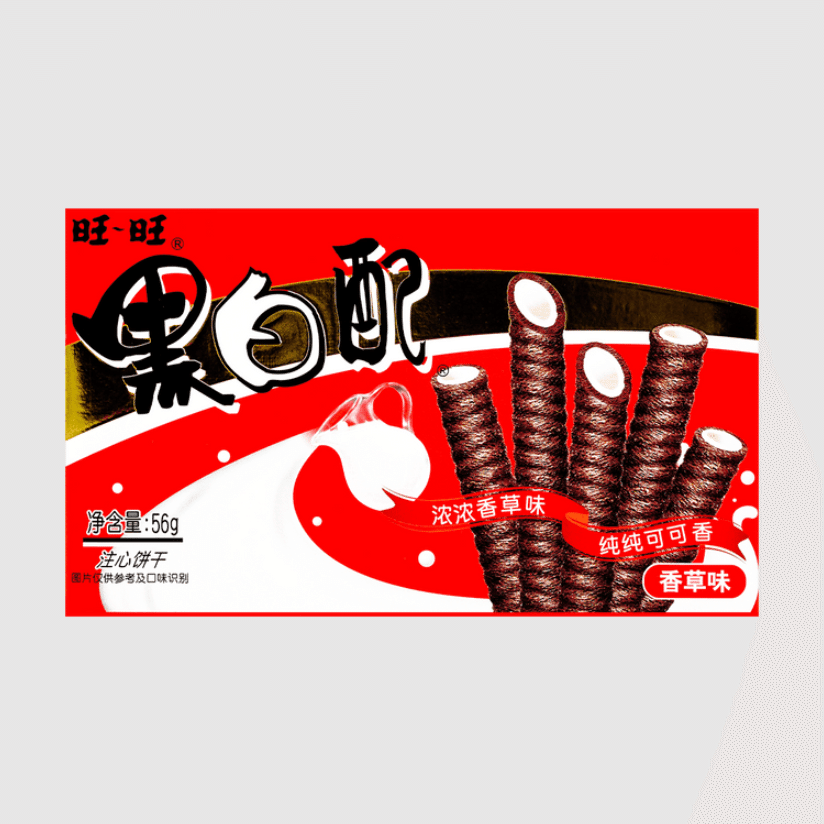 Chocolate & Vanilla Cream Rolled Wafers 1.98oz 1 each