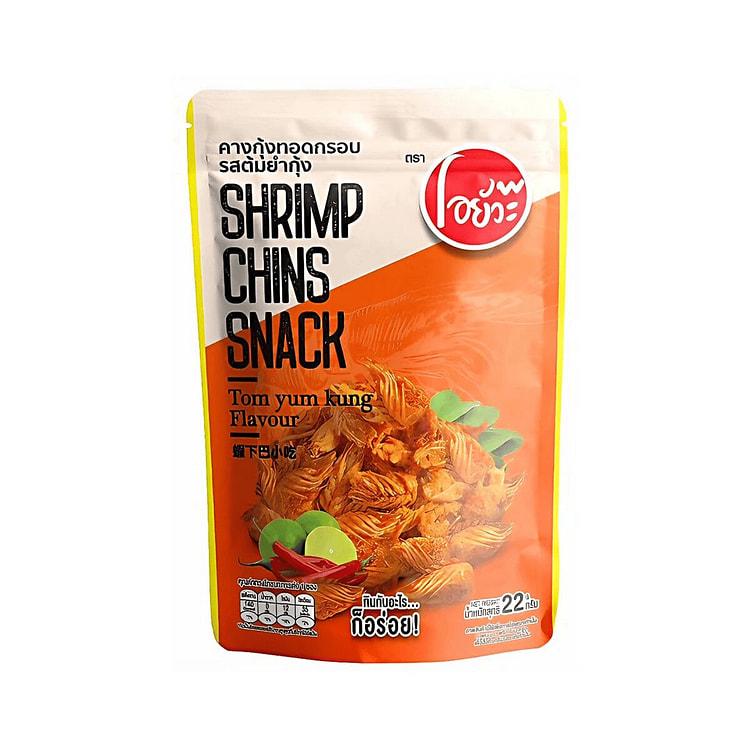 OYUA Shrimp Chins Snack Tom Yum Kung Flv 22g 1 each