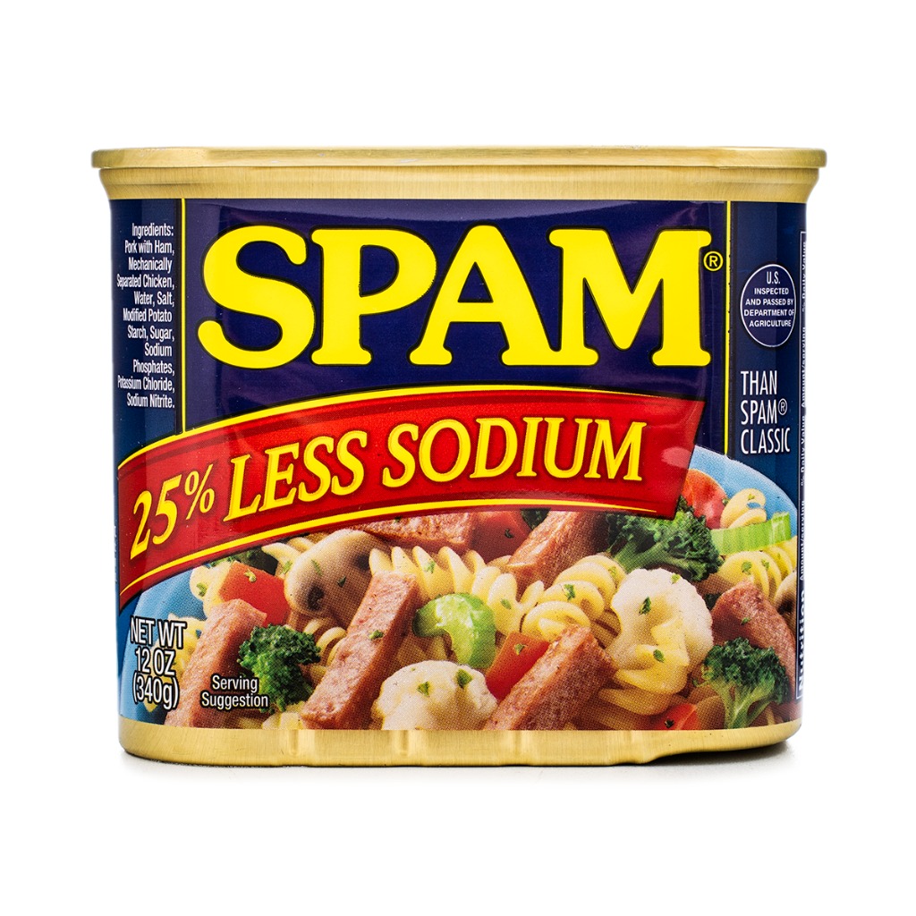 Spam 25 Less Sodium Lunch Meat Weee!