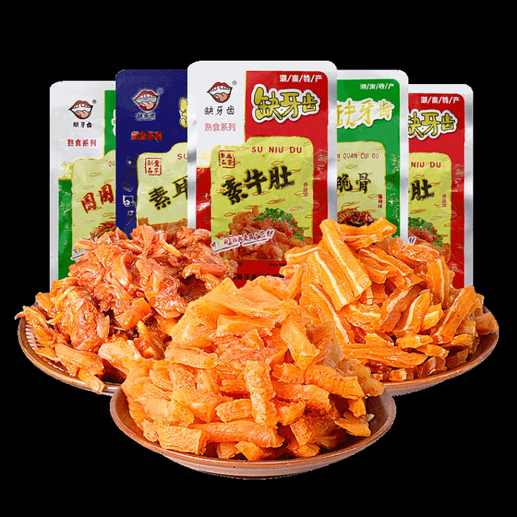 缺牙齿素牛肚香辣味素毛肚 爆辣混合口味10包