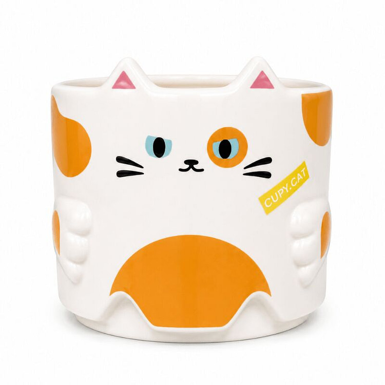 【AW Trading】可爱猫咪叠叠杯 白色 1 份