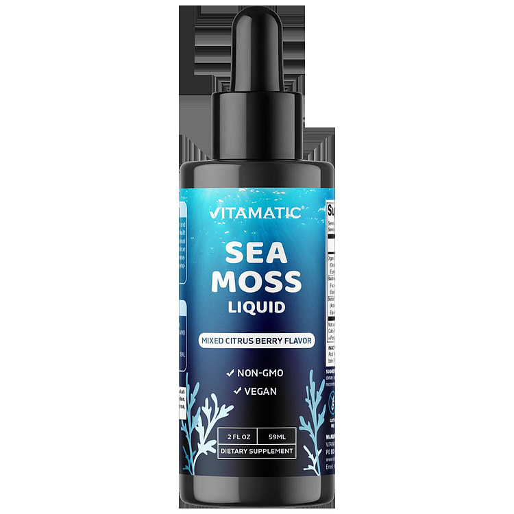 Liquid Organic Irish Sea Moss  2800 mg 2 FL OZ