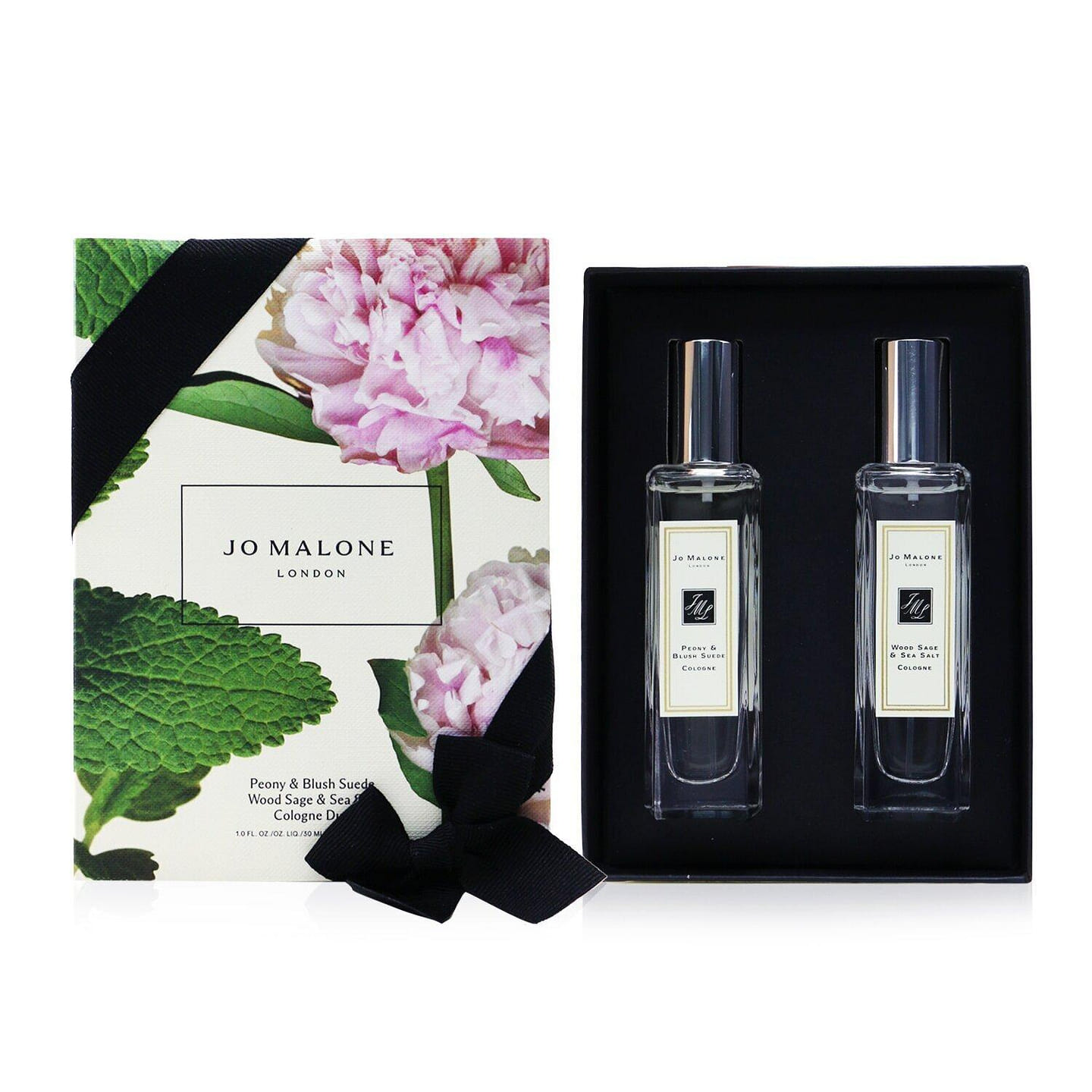Jo Malone Peony & Blush Suede And Wood Sage & Sea Salt Cologne Duo Set 2x30ml/1oz 60 ml