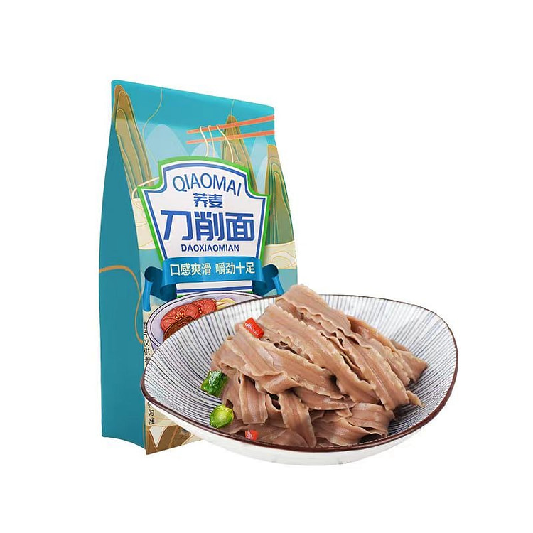 邹有才荞麦刀削面500g/袋 0脂肪低脂饱腹