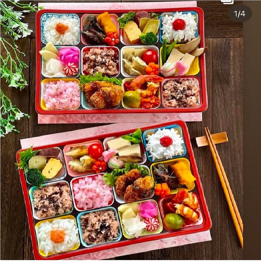 Disposable Bento lunch box from Japan, 5 pieces 1 each