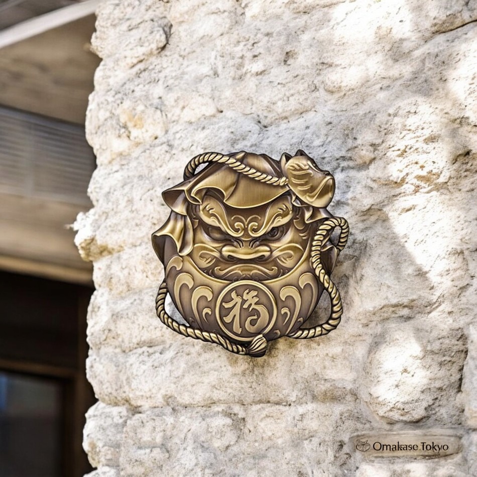 3D Daruma Metal Car Emblem 90 g