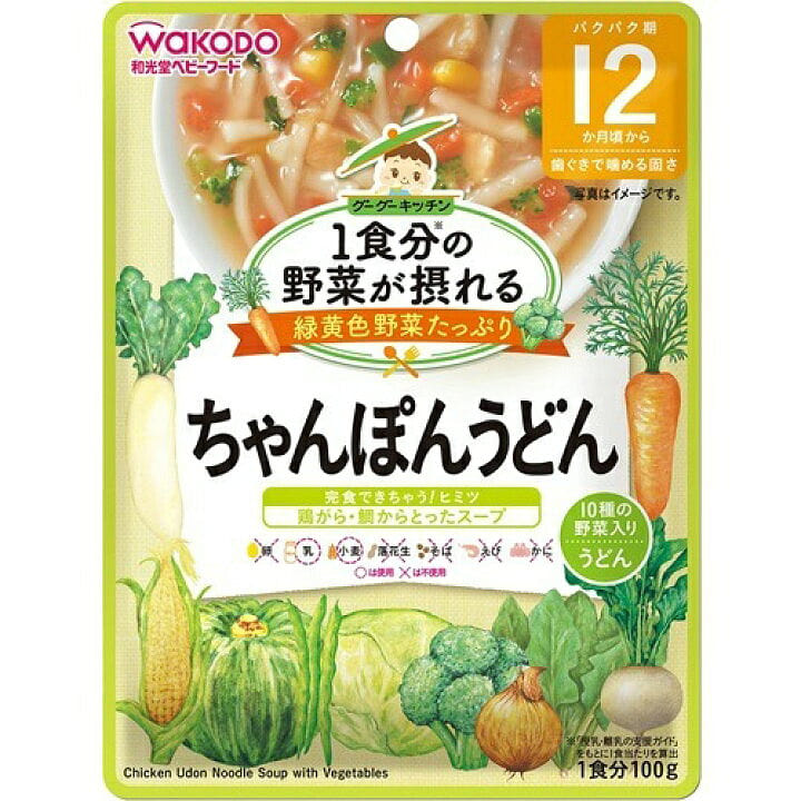 Wakodo Baby Food Mixed Udon Noodles 100g 1 each