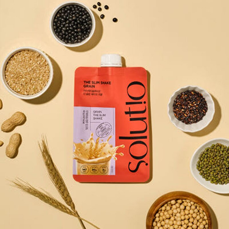 solut!o高蛋白质S身代餐奶昔谷物味道1袋