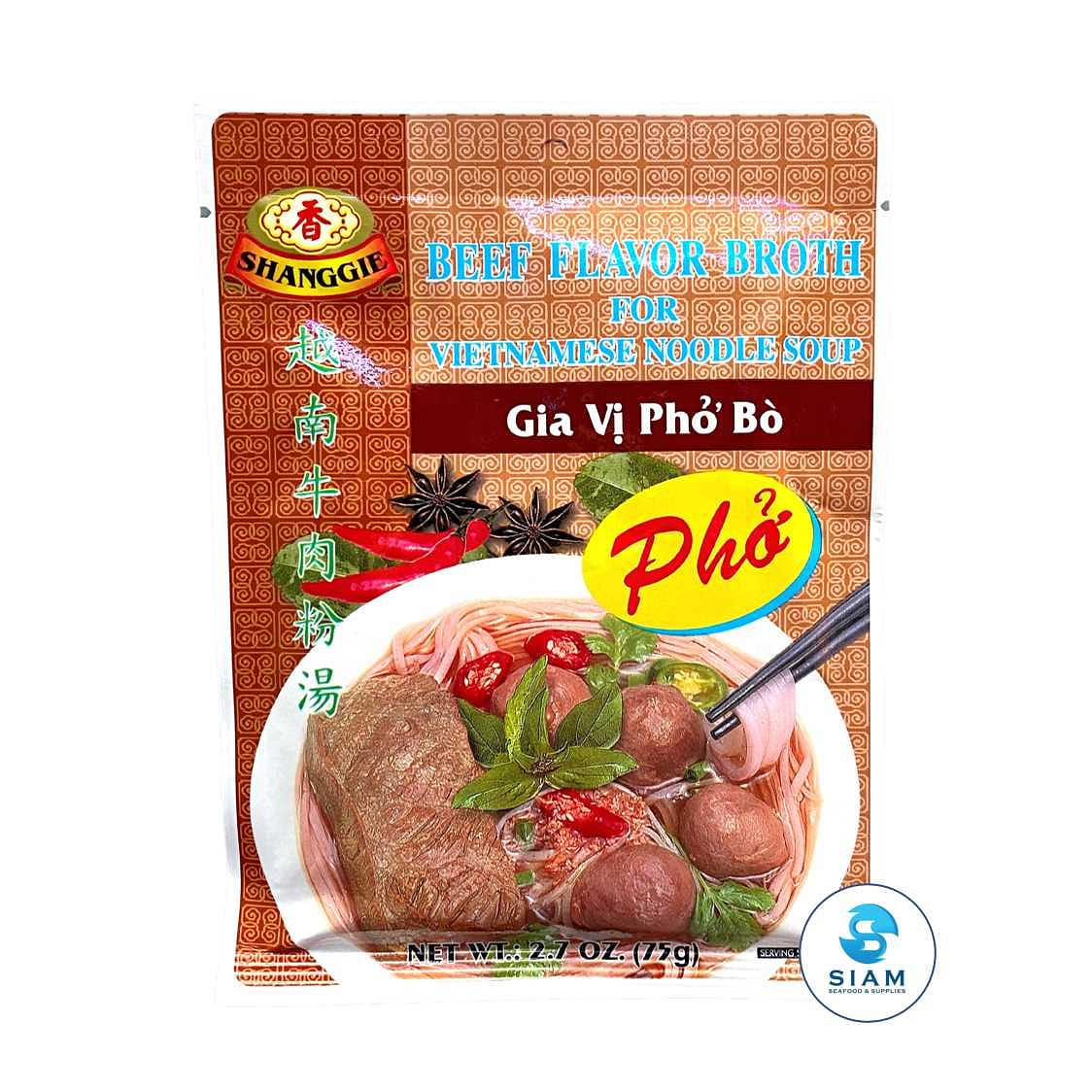 Shanggie Beef Flavor Broth for Pho 2.7 盎司
