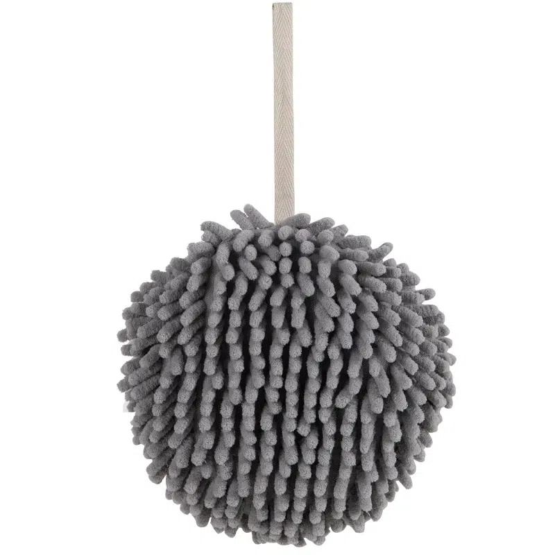 1 gray hand towel ball, 1 adhesive hook included 50 g