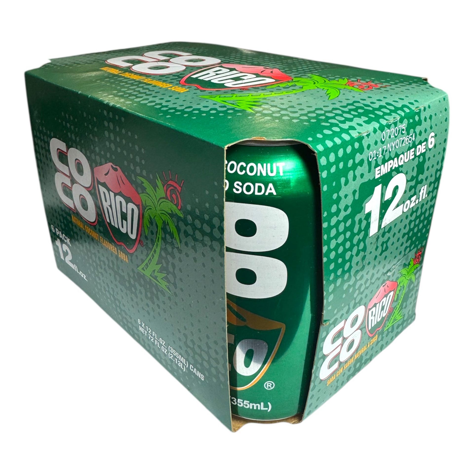 rico出品 Get COCO RICO Natural Coconut Flavored Soda Dua 1 each*6 cans