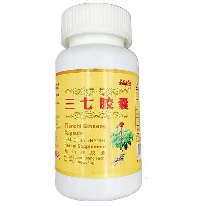 Tienchi Ginseng Capsules 500mg (60 Capsules) 1 count