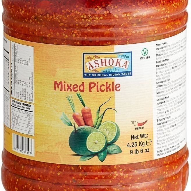 Ashoka Mixed Pickle - Bulk Jar 9.37 lb