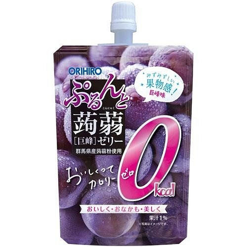 ORIHIRO Konjac Jelly Pouch Kyoho Grape 1 pack