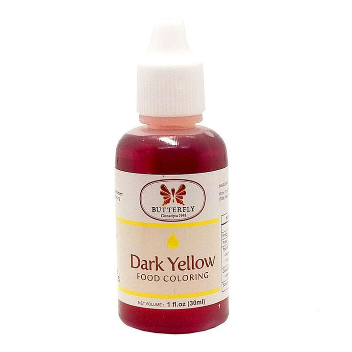 Butterfly Dark Yellow Food Colouring 1 個