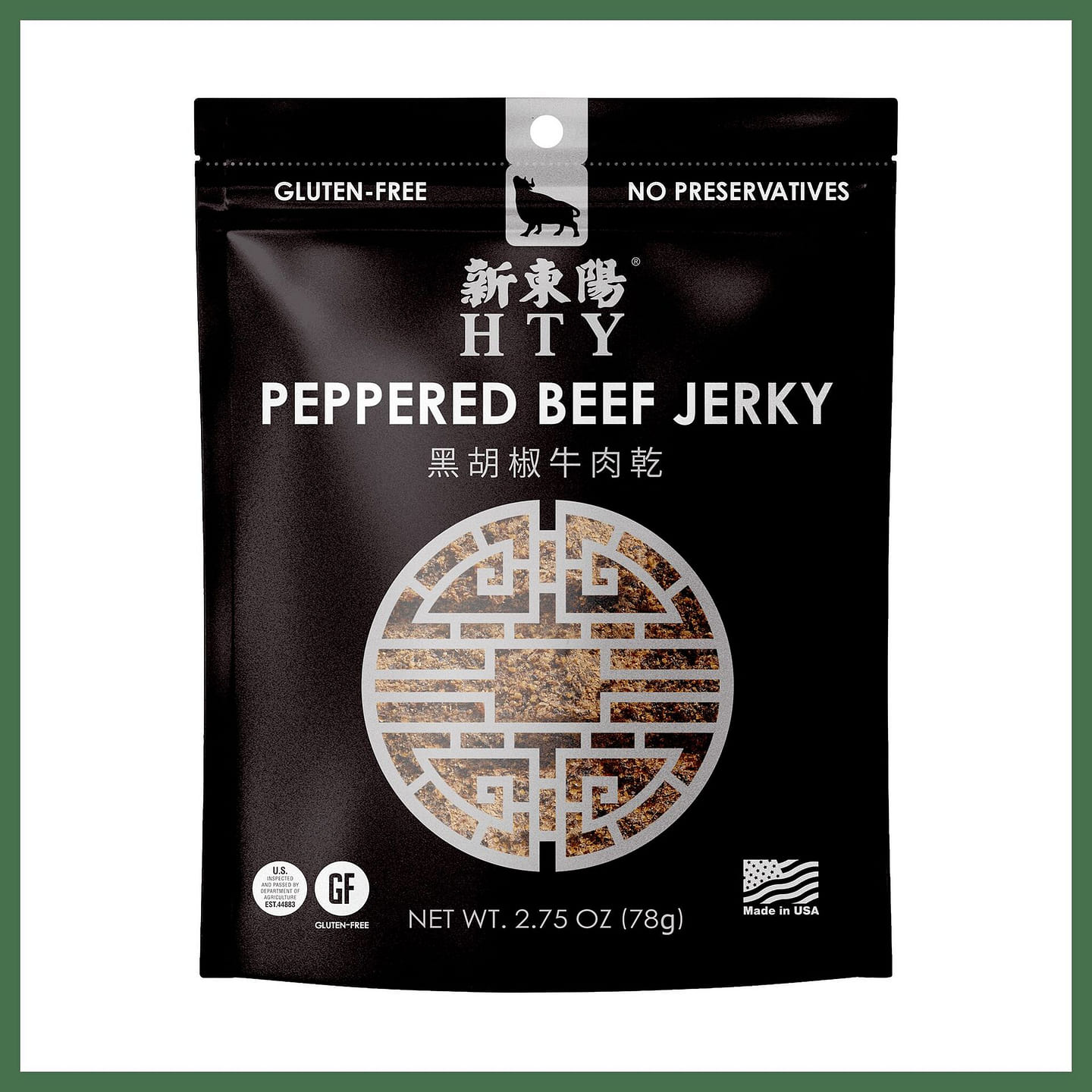 HTY Hsin Tung Yang Peppered Beef Jerky 6oz 1 each