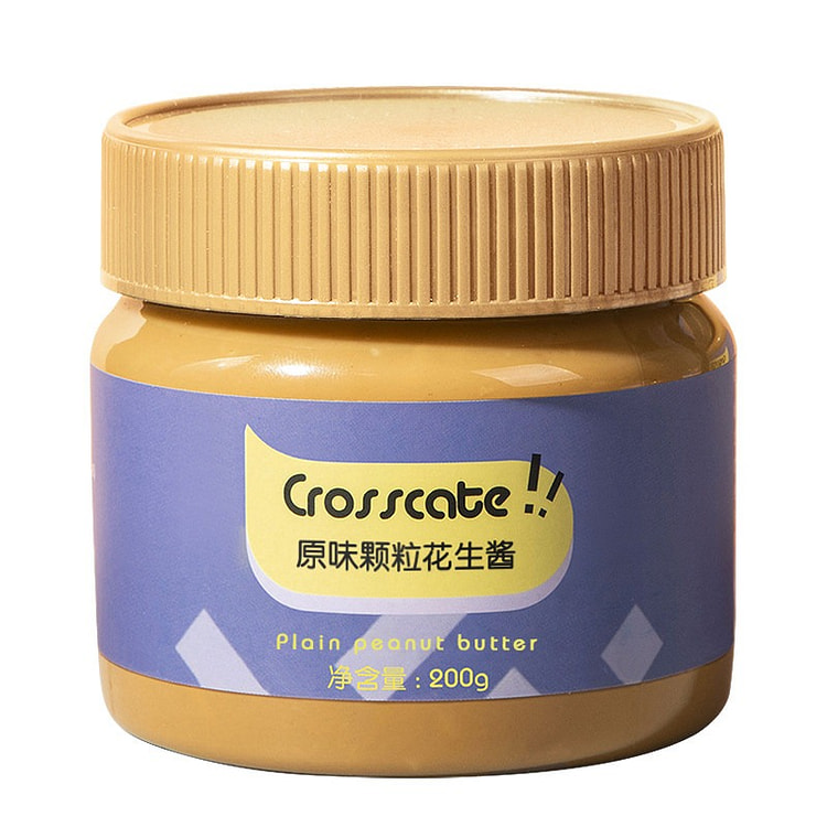 crosscate plain chunky peanut butter 200g 200 g