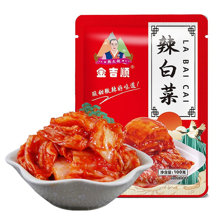 金吉顺辣白菜韩式正宗免切饭菜辣白菜即食腌制延边风味 100 克