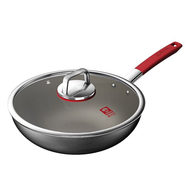 Kobach Titanium Non-stick Wok Uncoated Frying Pan 32CM 1 개입