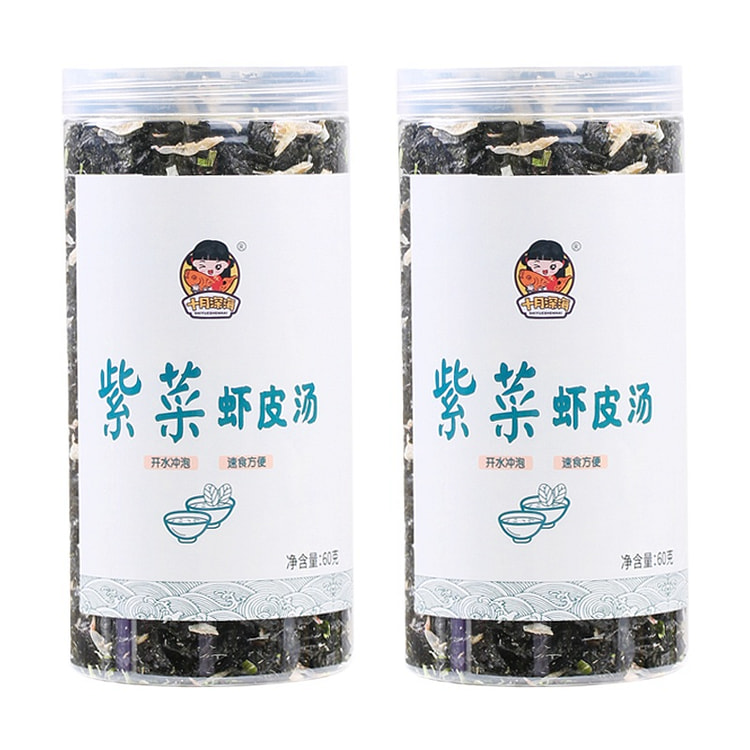 饭团妈妈紫菜虾皮汤料包60g*2瓶