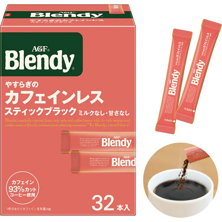 Blendy 低咖啡因速溶咖啡 64克（32 支）