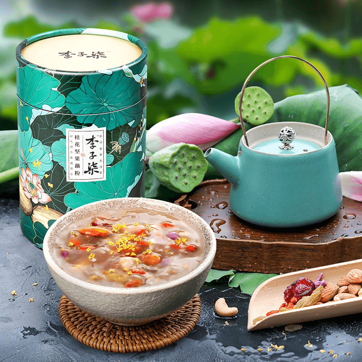 Li Zi Qi RootPowderNutty Lotus350g*1 pcs 350 g