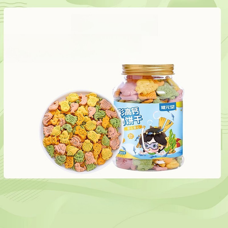 高钙动物饼干120g*2罐 240 克