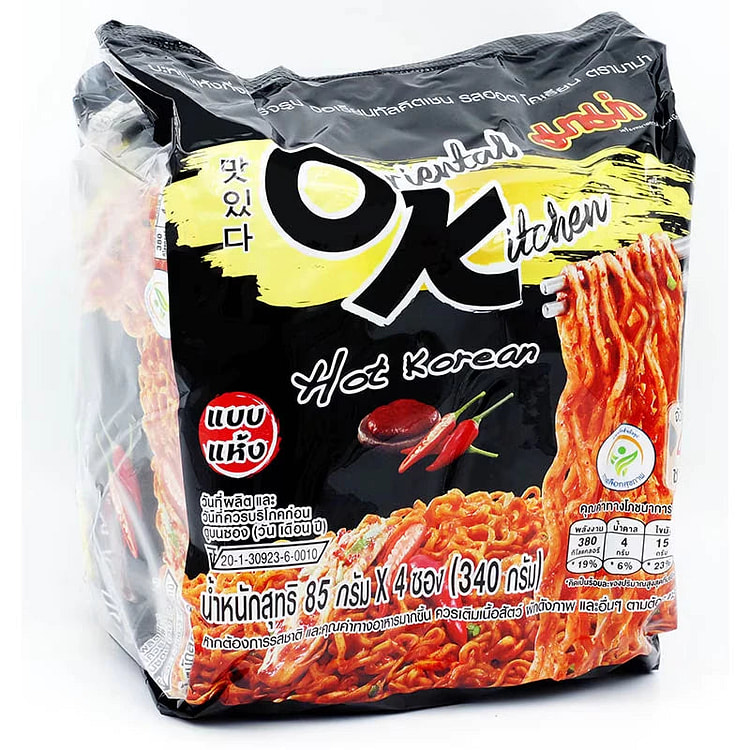 Mama Hot 韩国风味方便面 3ozX4pcs