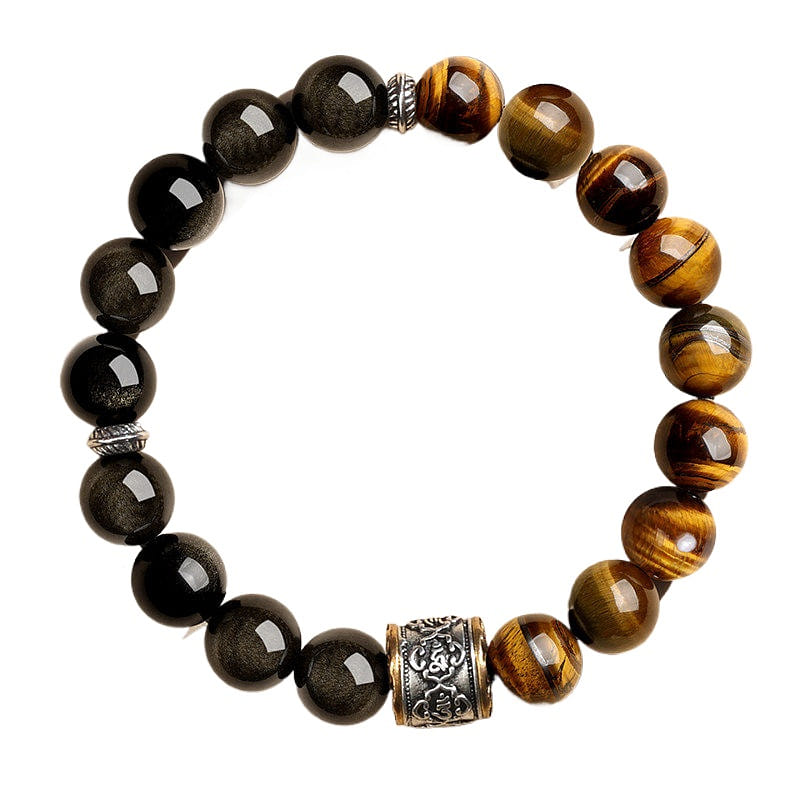 Yellow Tiger Eye Gold Obsidian Hand Bead 10mm 1 box