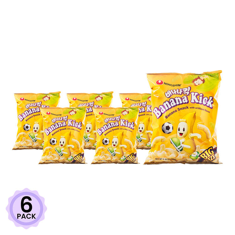 Nongshim Banana Flavored Snack Family Pack 180 g*6 pack