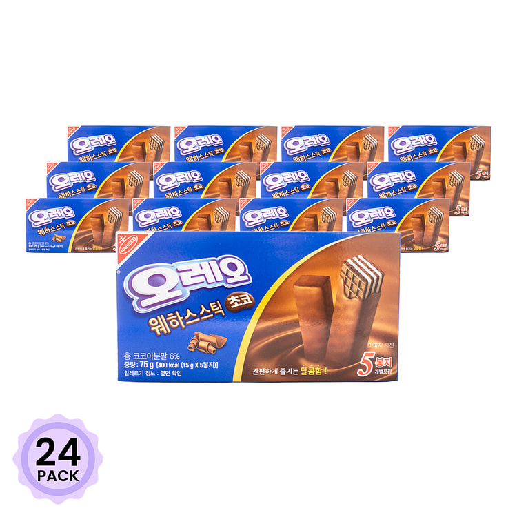 Oreo Wafer Sticks, Chocolate Flavor 2.65 oz*24 pack