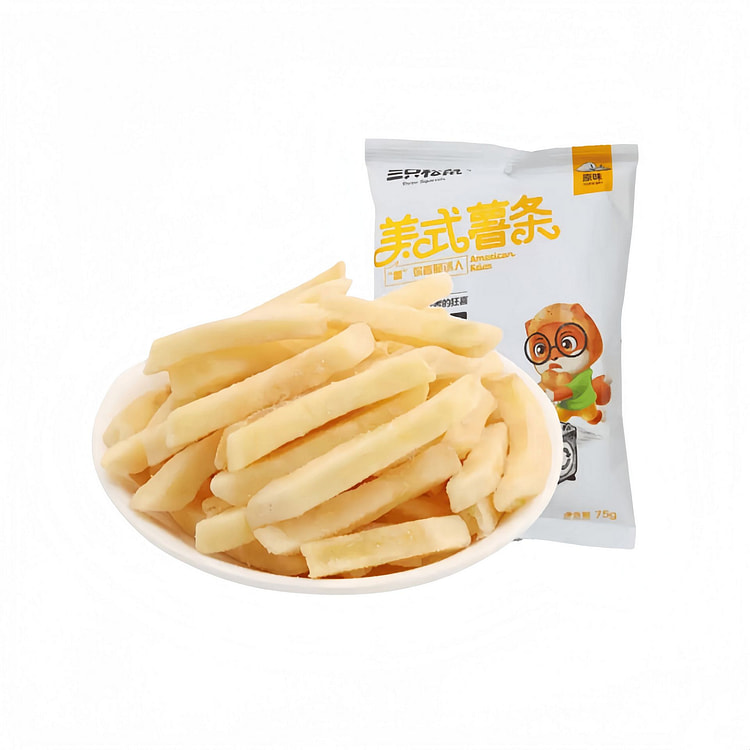 Three Squirrels Original American Style Potato Chi 75 g